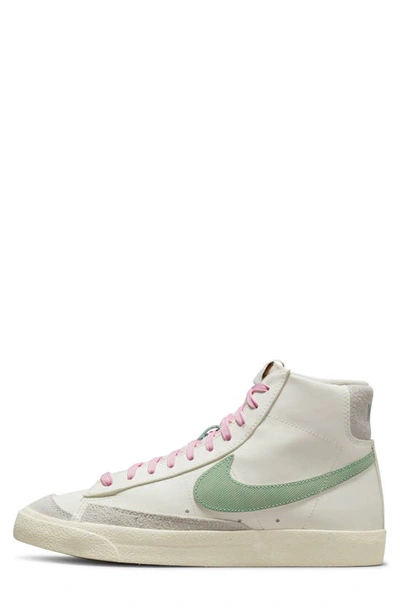 Shop Nike Blazer Mid '77 Premium Sneaker In Sail/ Green/ Milk/ Off Noir