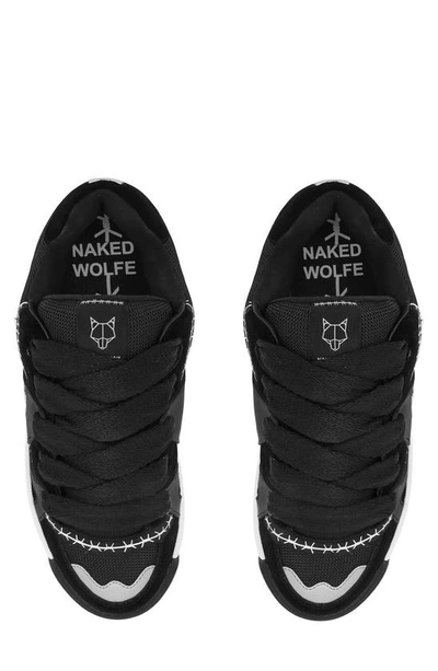 Shop Naked Wolfe Slide Platform Sneaker In Black
