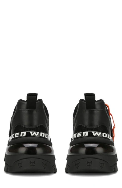 Shop Naked Wolfe Spring Platform Sneaker In Black