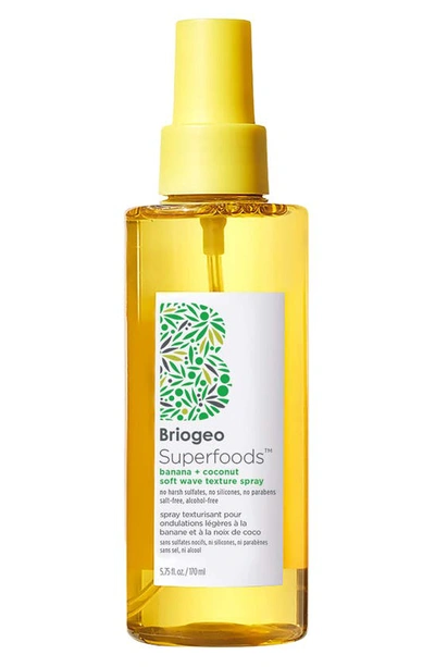 Shop Briogeo Superfoods™ Banana + Coconut Hydrating Salt-free Soft Wave Texture Spray, 5 oz