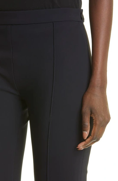 Shop Adam Lippes Zip Hem Cigarette Pants In Black