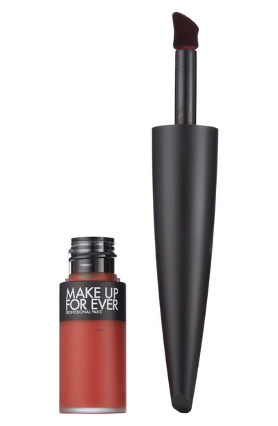 Shop Make Up For Ever Rouge Artist For Ever Matte 24 Hour Longwear Liquid Lipstick In 440 Chili For Life