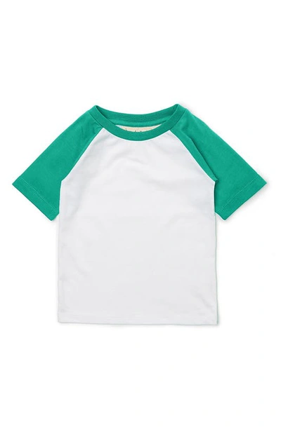 Shop Dotty Dungarees Kids' Baseball Cotton T-shirt In Green