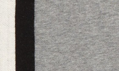 Shop Moncler Kids' Logo Stripe Cotton Joggers In Grey