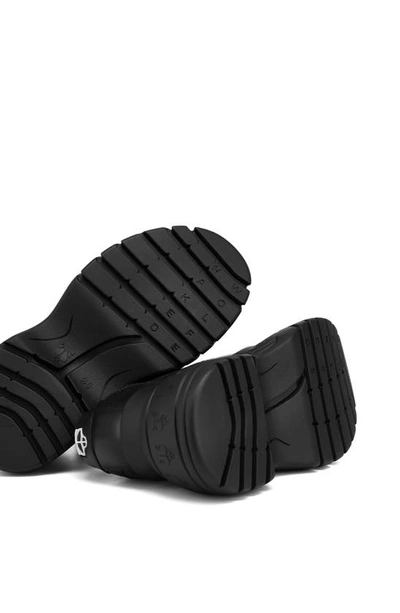 Shop Naked Wolfe Sprinter Mega Platform Sneaker In Black Leather