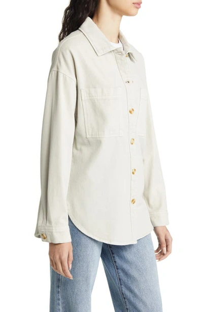 Shop Thread & Supply Fletcher Shirt Jacket In Light Grey