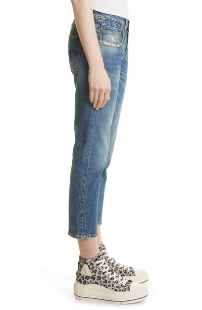 Shop R13 Straight Leg Boy Jeans In Kelly Stretch