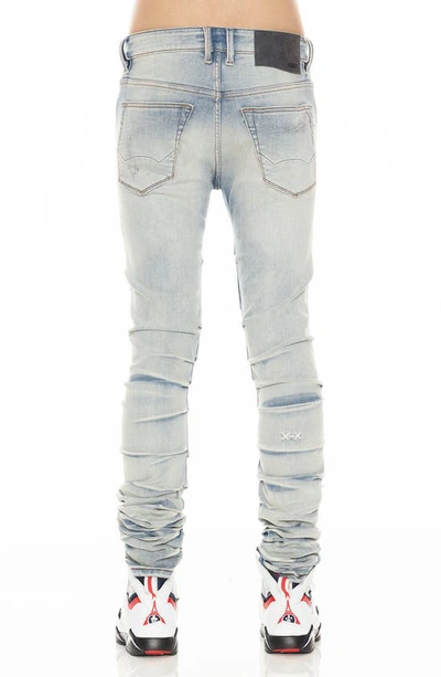Shop Cult Of Individuality Punk Nomad Distressed Super Skinny Jeans In Scars
