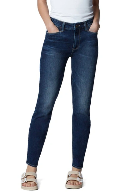 Shop Hint Of Blu High Waist Ankle Skinny Jeans In Resort Dark
