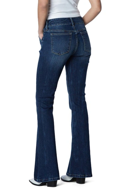 Shop Hint Of Blu Fun Slim Fit Flare Jeans In Stella Blue