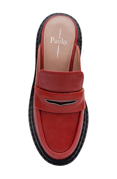 Shop Linea Paolo Elie Platform Loafer In Dark Red