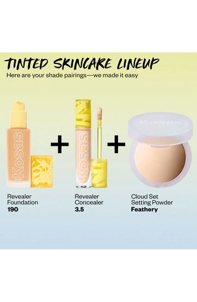 Kosas Revealer Skin-improving Foundation Spf25 With Hyaluronic Acid And Niacinamide Light Medium Neutral W In Light Medium Neutral Warm 190