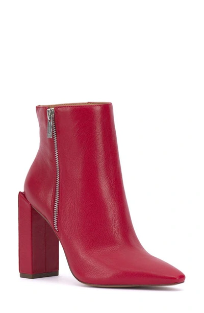 Shop Jessica Simpson Timea Block Heel Bootie In Richest Red