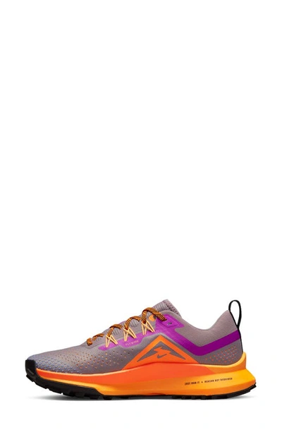 Shop Nike React Pegasus Trail 4 Running Shoe In Purple Smoke/ Purple/ Orange
