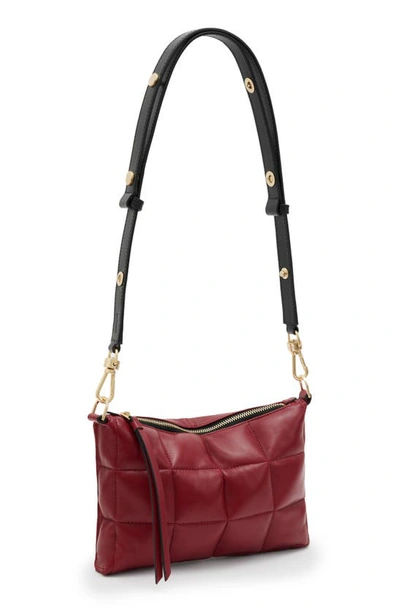 Shop Allsaints Eve Quilted Crossbody Bag In Red