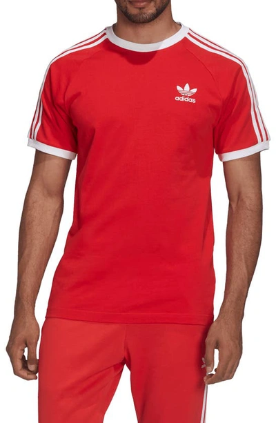 Adidas Originals Adicolor Classics 3-stripes T-shirt In Red | ModeSens