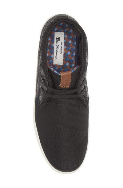 Shop Ben Sherman Lyle Mixed Media Chukka In Black Nylon