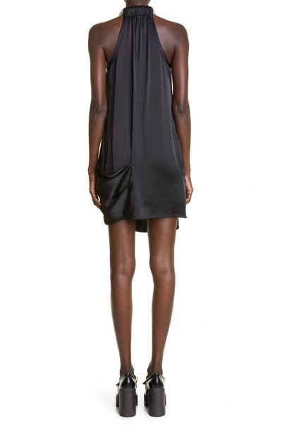 Shop Stella Mccartney Embellished Halter Neck Minidress In 1000 Black