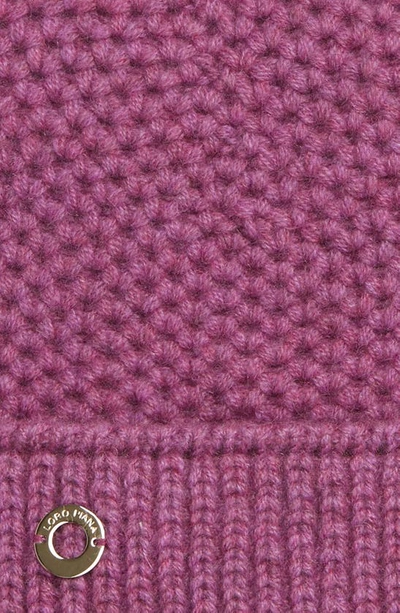 Shop Loro Piana Rougemont Reversible Cashmere Beanie In Purple Daisy Mel