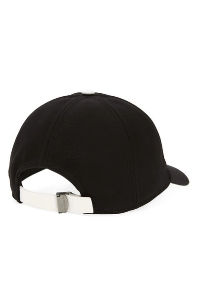Shop Dolce & Gabbana Oversize Logo Baseball Cap In Black