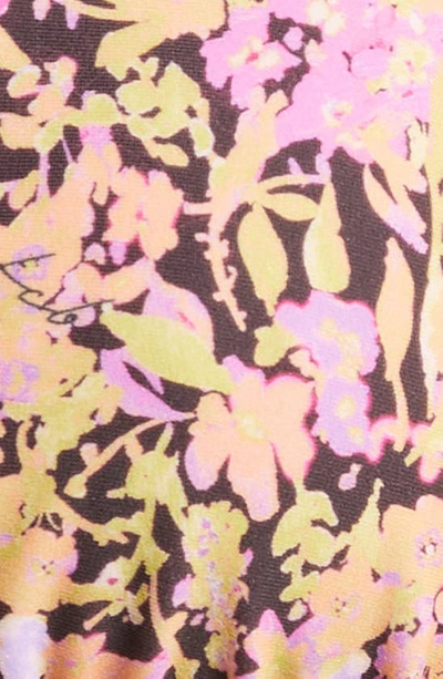 House Of Cb Naxos Floral Print Strappy Triangle Bikini Top In Pink