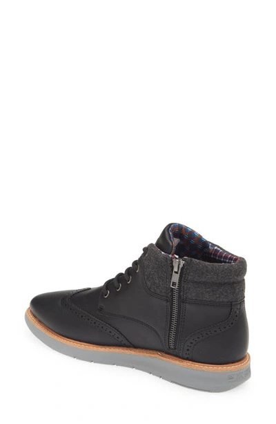 Shop Ben Sherman Nu Casual Wingtip Boot In Black