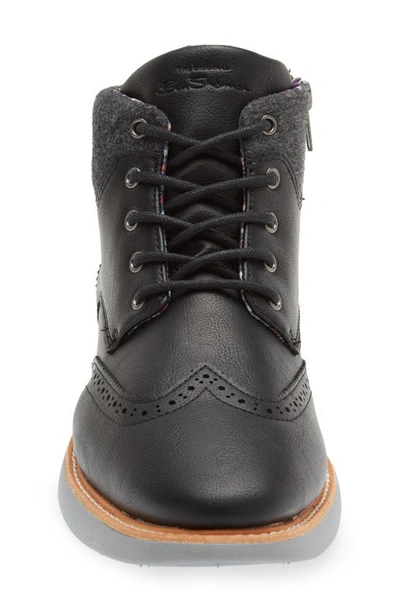 Shop Ben Sherman Nu Casual Wingtip Boot In Black