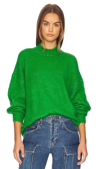 Shop Pistola Carlen Mock Neck Sweater In Green
