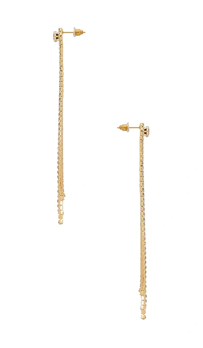 Shop Amber Sceats X Revolve Follow The Crystal Earrings In Metallic Bronze