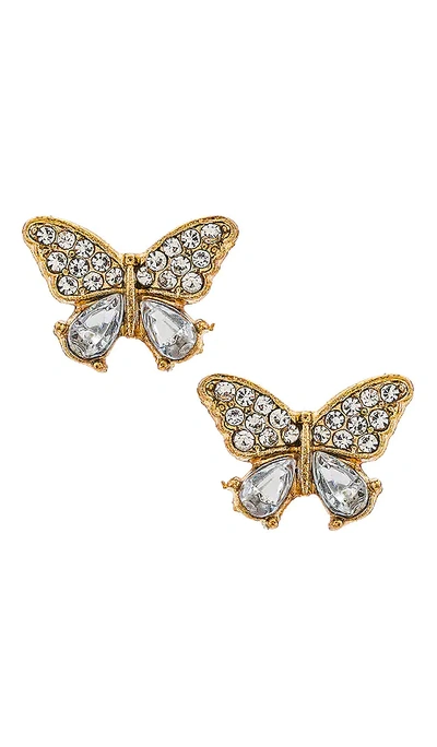 Shop Amber Sceats X Revolve Butterfly Trail Earrings In Metallic Gold