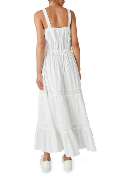 Shop Lucky Brand Lace Tiered Maxi Dress In White
