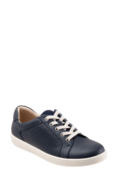 Shop Trotters Adore Sneaker In Navy Quilt