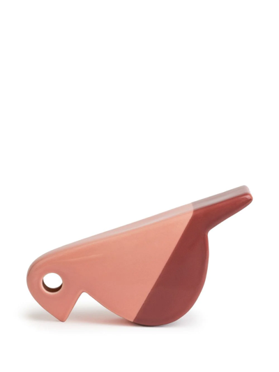 Shop Nuove Forme Ceramic Bird Figure In Rosa