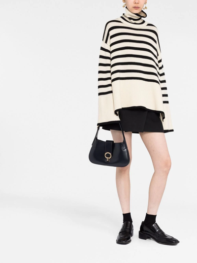 Sandro Janet Shoulder Bag In Black