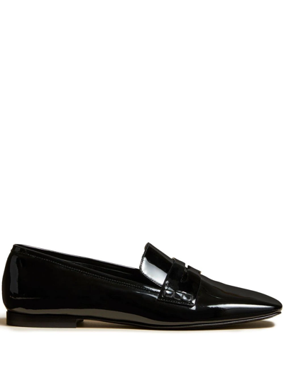 Shop Khaite The Carlisle Patent Loafers In Black
