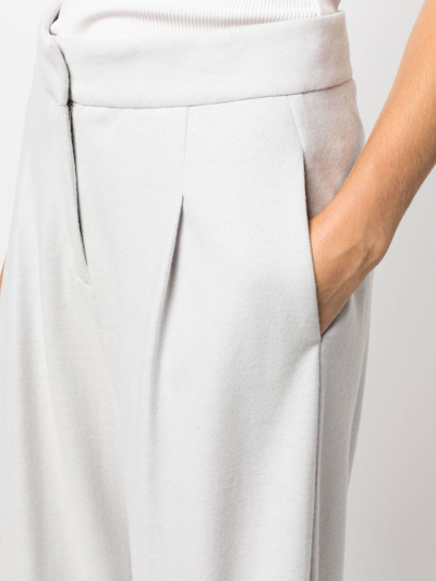 Shop Fabiana Filippi Straight-leg Tailored Trousers In Grey