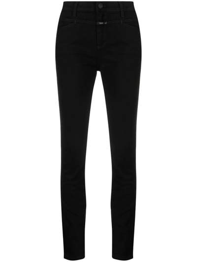 Shop Closed Pusher Skinny Jeans In Black