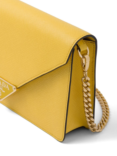 Shop Prada Envelope Shoulder Bag In Gelb