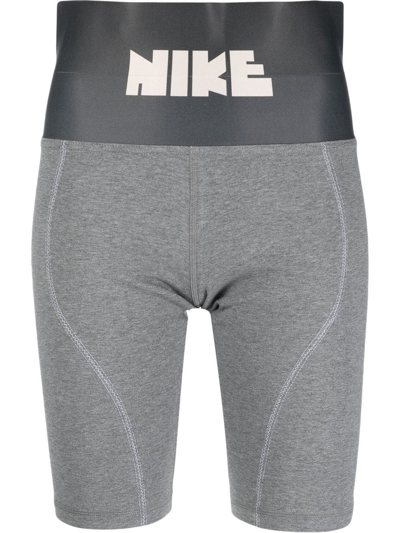 Shop Nike Circa 72 High-waist Bike Shorts In Grau