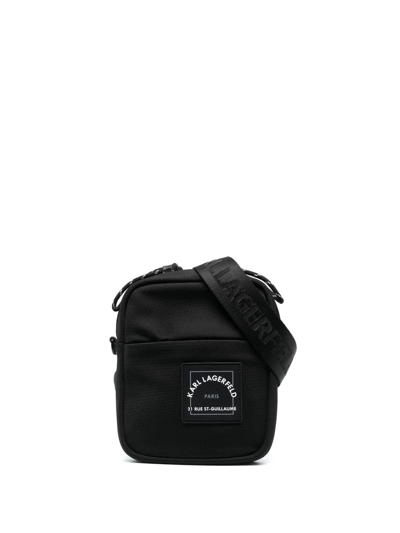 Shop Karl Lagerfeld Cross-body Messenger Bag In Schwarz