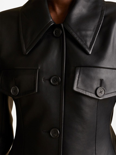 Shop Khaite The Turley Single-breasted Jacket In Black