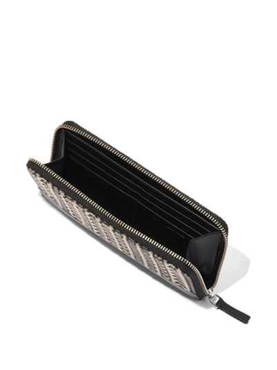 Marc Jacobs The Monogram Continental Wallet In Black