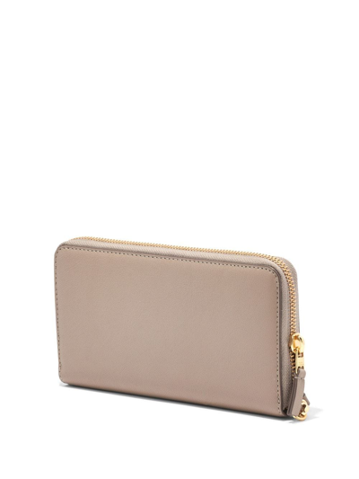 Shop Marc Jacobs The Continental Wristlet Wallet In Neutrals