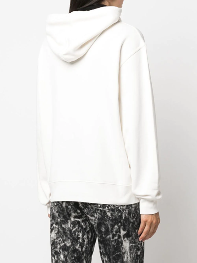 Shop Ambush Long-sleeve Drawstring Hoodie In White