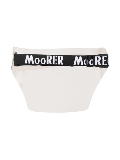 Shop Moorer Logo-strap Face Shield In Neutrals