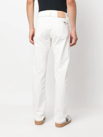 Shop Jacob Cohen Bard Straight-leg Jeans In Weiss