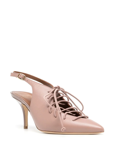 Malone Souliers Alessandra 70mm Slingback Sandals In Nude