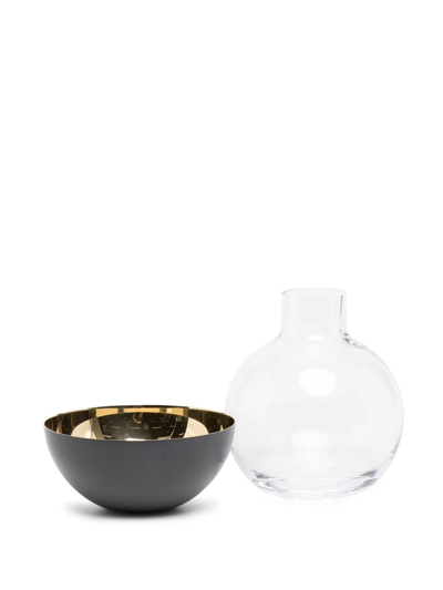 Shop Skultuna Pomme Vase And Candle Holder In Gold