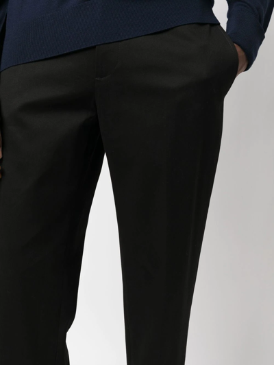 Shop Neil Barrett Cropped Tailored-cut Trousers In Schwarz