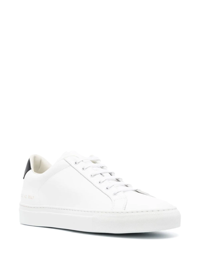 Shop Common Projects Retro Low-top Sneakers In Weiss